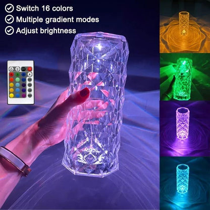Crystal Lamp Rose lamp